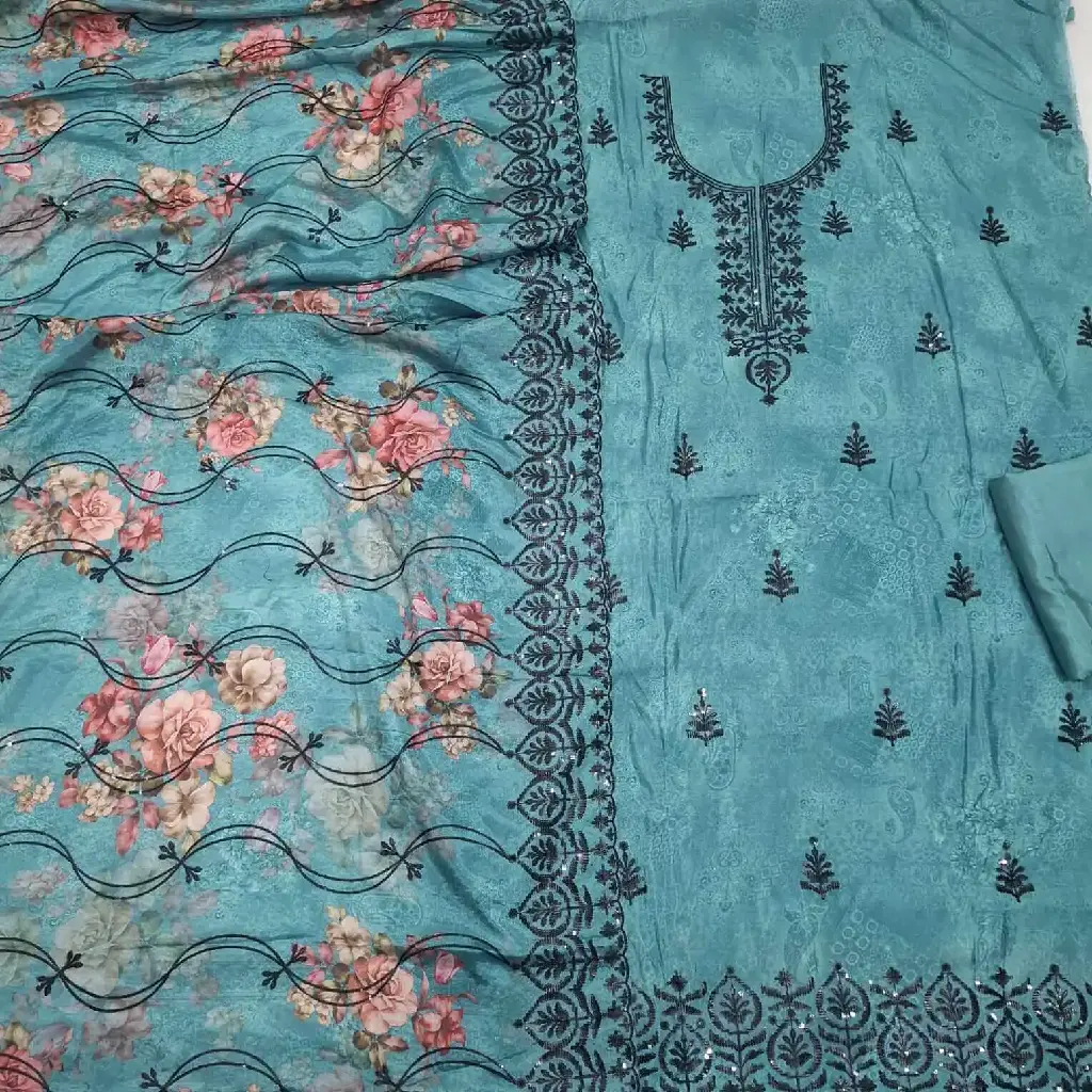 Premium-Georgette-Embroidered-4-Piece-aqua-blue-color-in-full-view.webp