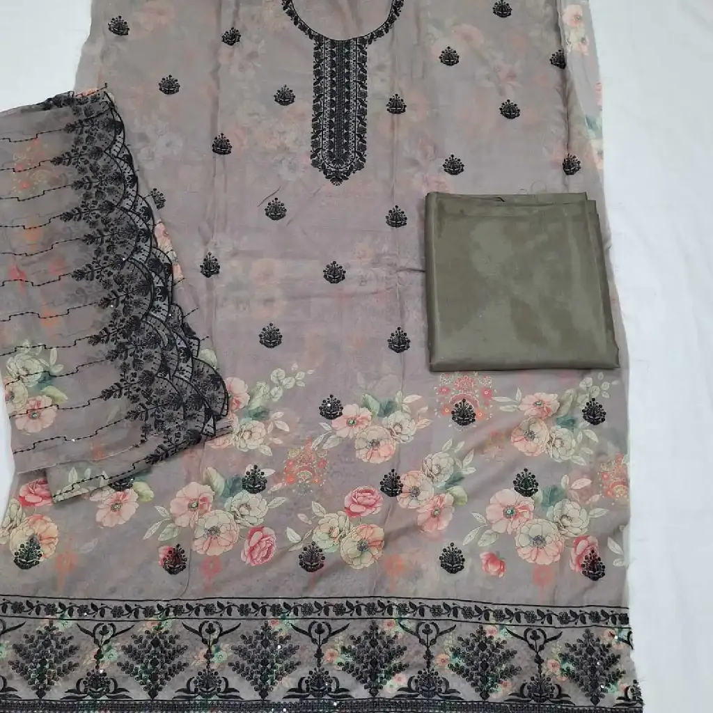 Premium-Georgette-Embroidered-4-Piece-in-tortilla-color-full-view.webp
